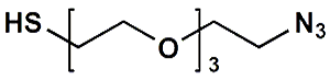 Picture of HS-PEG<sub>3</sub>-CH<sub>2</sub>CH<sub>2</sub>N<sub>3</sub>