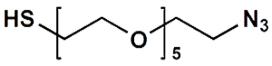 Picture of HS-PEG<sub>5</sub>-CH<sub>2</sub>CH<sub>2</sub>N<sub>3</sub>