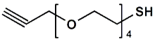 Picture of HC≡C-CH<sub>2</sub>-PEG<sub>4</sub>-SH