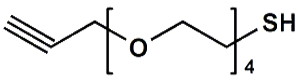 Picture of HC≡C-CH<sub>2</sub>-PEG<sub>4</sub>-SH