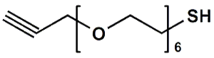 Picture of HC≡C-CH<sub>2</sub>-PEG<sub>6</sub>-SH