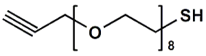 Picture of HC≡C-CH<sub>2</sub>-PEG<sub>8</sub>-SH