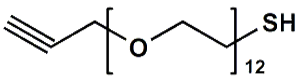 Picture of HC≡C-CH<sub>2</sub>-PEG<sub>12</sub>-SH