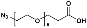 Picture of N<sub>3</sub>-PEG<sub>6</sub>-CH<sub>2</sub>CH<sub>2</sub>COOH