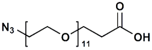 Picture of N<sub>3</sub>-PEG<sub>11</sub>-CH<sub>2</sub>CH<sub>2</sub>COOH