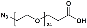 Picture of N<sub>3</sub>-PEG<sub>24</sub>- CH<sub>2</sub>CH<sub>2</sub>COOH