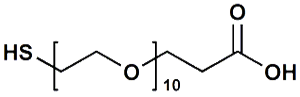 Picture of HS-PEG<sub>10</sub>-CH<sub>2</sub>CH<sub>2</sub>COOH