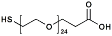 Picture of HS-PEG<sub>24</sub>-CH<sub>2</sub>CH<sub>2</sub>COOH