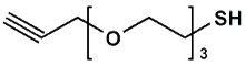 Picture of HC≡C-CH<sub>2</sub>-PEG<sub>3</sub>-SH