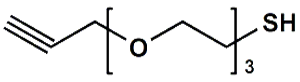 Picture of HC≡C-CH<sub>2</sub>-PEG<sub>3</sub>-SH