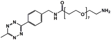 Picture of Methyltetrazine-amino-PEG<sub>7</sub>-amine