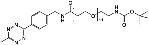 Picture of Methyltetrazine-amino-PEG<sub>11</sub>-CH<sub>2</sub>CH<sub>2</sub>NHBoc