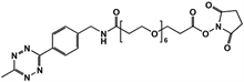 Picture of Methyltetrazine-amino-PEG<sub>6</sub>-CH<sub>2</sub>CH<sub>2</sub>COONHS