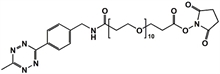 Picture of Methyltetrazine-amino-PEG<sub>10</sub>-CH<sub>2</sub>CH<sub>2</sub>COONHS