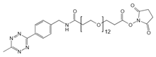 Picture of Methyltetrazine-amino-PEG<sub>12</sub>-CH<sub>2</sub>CH<sub>2</sub>COONHS