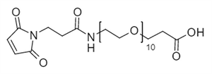 Picture of Maleimide-NH-PEG<sub>10</sub>-CH<sub>2</sub>CH<sub>2</sub>COOH