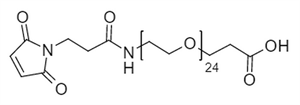 Picture of Maleimide-NH-PEG<sub>24</sub>-CH<sub>2</sub>CH<sub>2</sub>COOH
