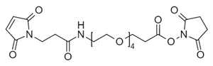 Picture of Maleimide-NH-PEG<sub>4</sub>-CH<sub>2</sub>CH<sub>2</sub>COONHS Ester