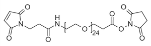 Picture of Maleimide-NH-PEG<sub>24</sub>-CH<sub>2</sub>CH<sub>2</sub>COONHS Ester