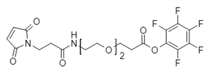 Picture of Maleimide-NH-PEG<sub>2</sub>-CH<sub>2</sub>CH<sub>2</sub>COOPFP Ester