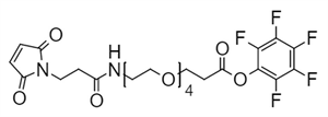 Picture of Maleimide-NH-PEG<sub>4</sub>-CH<sub>2</sub>CH<sub>2</sub>COOPFP Ester