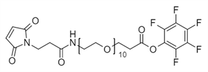 Picture of Maleimide-NH-PEG<sub>10</sub>-CH<sub>2</sub>CH<sub>2</sub>COOPFP Ester