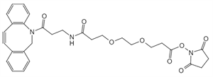 Picture of DBCO-NH-PEG<sub>1</sub>-CH<sub>2</sub>CH<sub>2</sub>COONHS ester