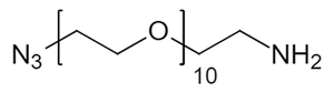 Picture of N<sub>3</sub>-PEG<sub>10</sub>-CH<sub>2</sub>CH<sub>2</sub>NH<sub>2</sub>