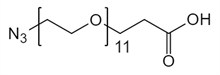 Picture of N<sub>3</sub>-PEG<sub>11</sub>-CH<sub>2</sub>CH<sub>2</sub>COOH
