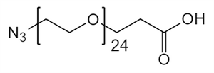 Picture of N<sub>3</sub>-PEG<sub>24</sub>- CH<sub>2</sub>CH<sub>2</sub>COOH