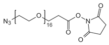 Picture of N<sub>3</sub>-PEG<sub>16</sub>-CH<sub>2</sub>CH<sub>2</sub>COONHS Ester