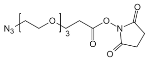 Picture of N<sub>3</sub>-PEG<sub>3</sub>-CH<sub>2</sub>CH<sub>2</sub>COONHS Ester