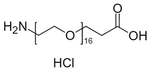 Picture of H<sub>2</sub>N-PEG<sub>16</sub>-CH<sub>2</sub>CH<sub>2</sub>COOH