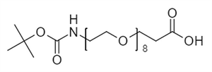 Picture of Boc-NH-PEG<sub>8</sub>-CH<sub>2</sub>CH<sub>2</sub>COOH