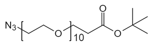 Picture of N<sub>3</sub>-PEG<sub>10</sub>- CH<sub>2</sub>CH<sub>2</sub>COO<sup>t</sup>Bu