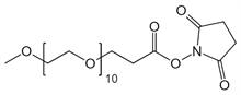 Picture of mPEG<sub>10</sub>-CH<sub>2</sub>CH<sub>2</sub>COONHS Ester