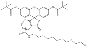 Picture of 5(6)-FAM PEG3 azide protected